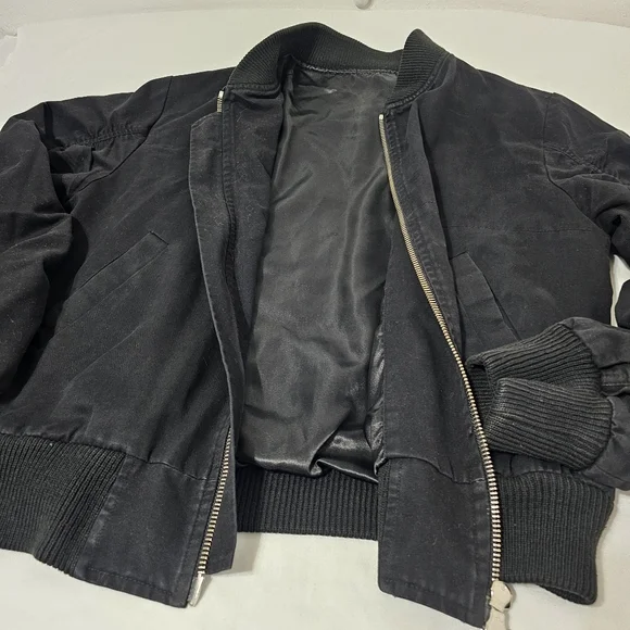 Nid de Guêpes Studio Black Bomber Jacket Made in France Size L